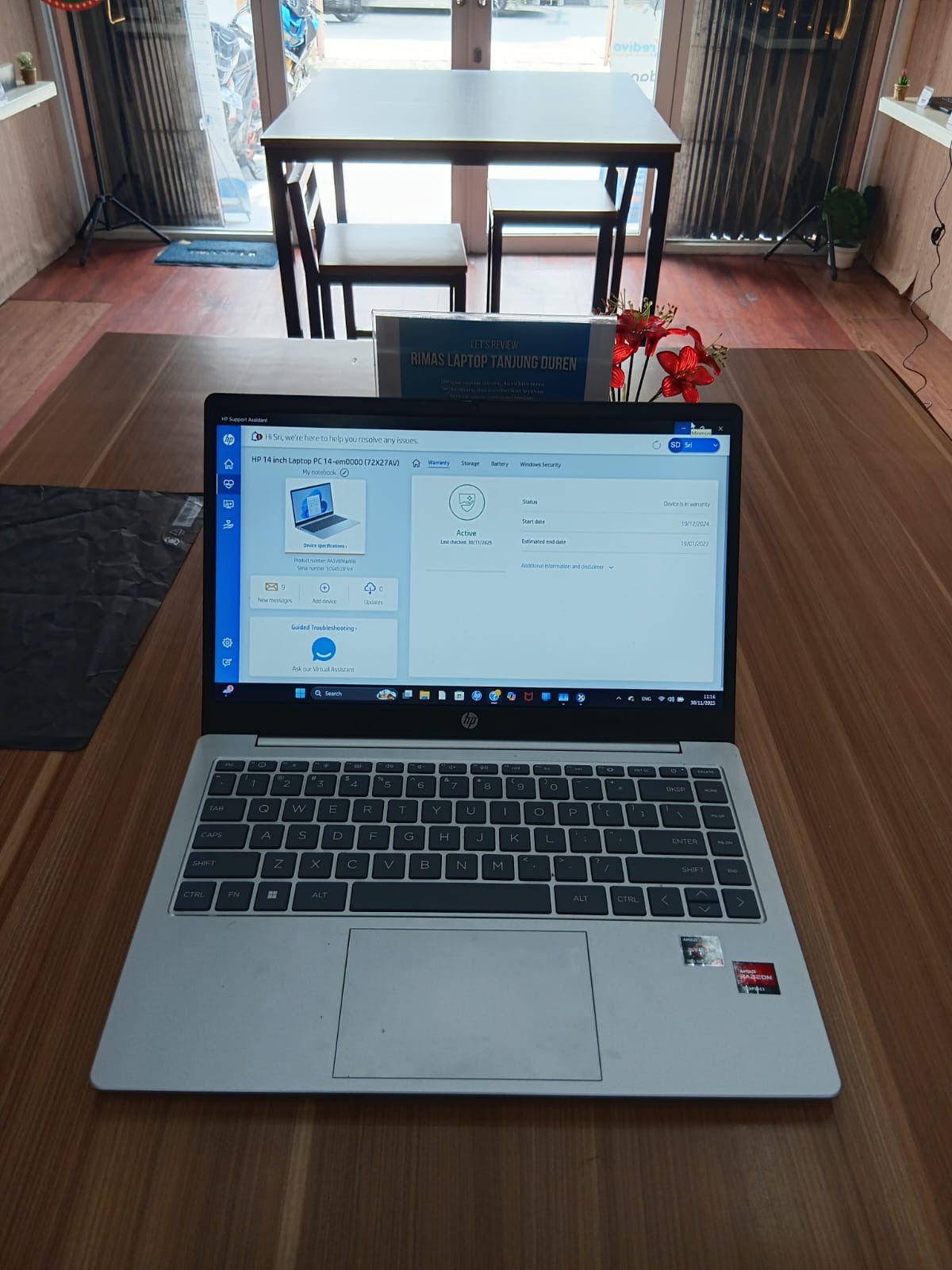 HP 245 G10 RAM 8GB/512GB AMD RYZEN 3 7200U SECOND | TANDUR