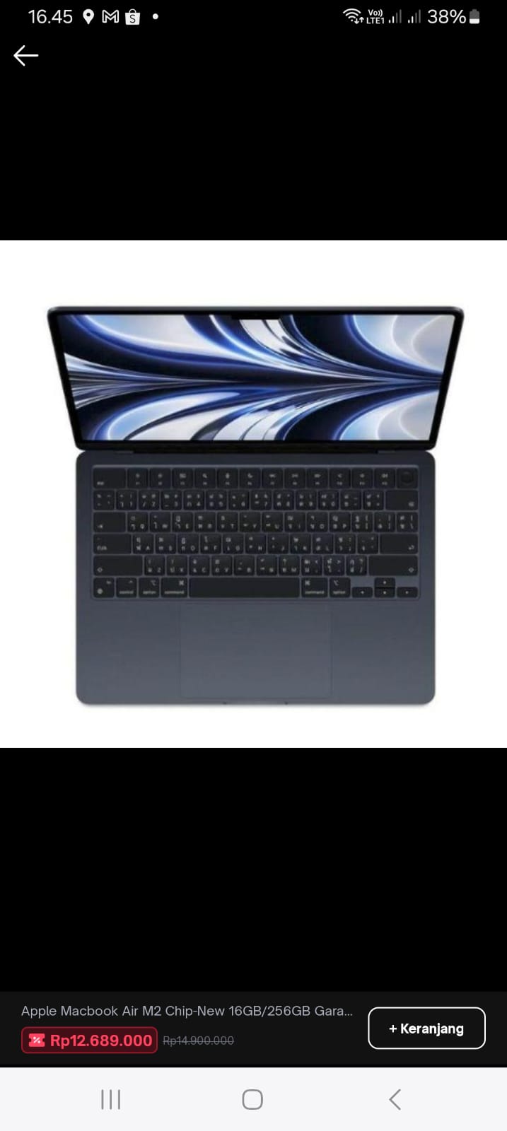 Macbook M1 air 2020 | BINTARO
