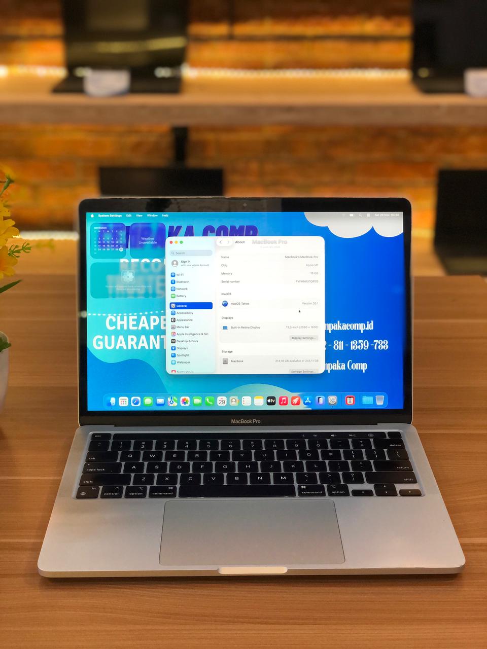 MacBook Pro M1 2020 RAM 16/256GB M1 SECOND | KOTWIS