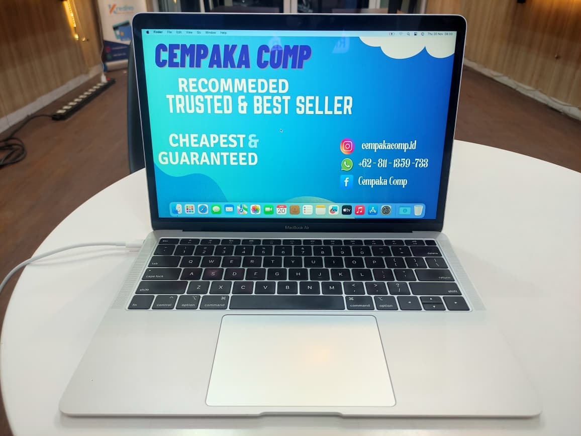 MacBook Air 2019 (Silver) RAM 8/128 CORE I5 SECOND | BINTARO